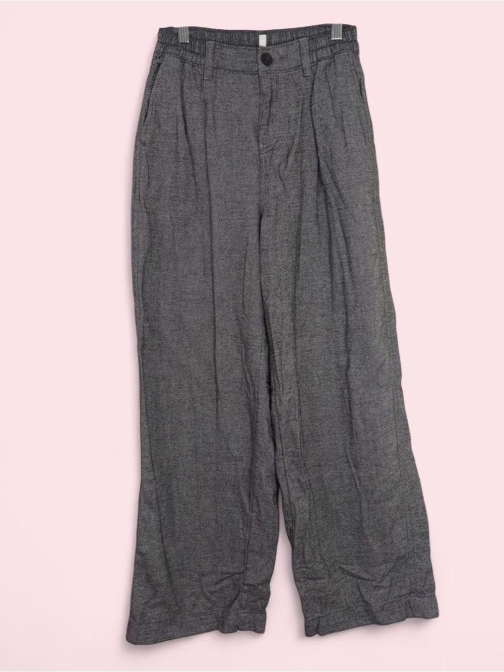 aerie Men's Charcoal Wide-Leg Dress Pants